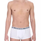 Bikkembergs White Cotton Men Underwear Trunk Pack