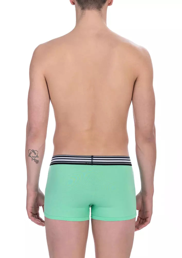 Bikkembergs Green Cotton Men Trunk