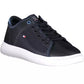 Tommy Hilfiger Chic Blue Lace-Up Sneakers with Logo Detail