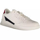 Tommy Hilfiger Chic White Lace-Up Sneakers with Contrasting Accents