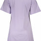 Cavalli Class Elegant Purple Short Sleeve Tee