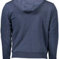 U.S. POLO ASSN. Chic Blue Hooded Zip Sweatshirt - Embroidered Detail