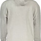 Tommy Hilfiger Chic Gray Hooded Sweatshirt with Contrasting Details