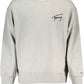 Tommy Hilfiger Chic Gray Crew Neck Embroidered Sweatshirt