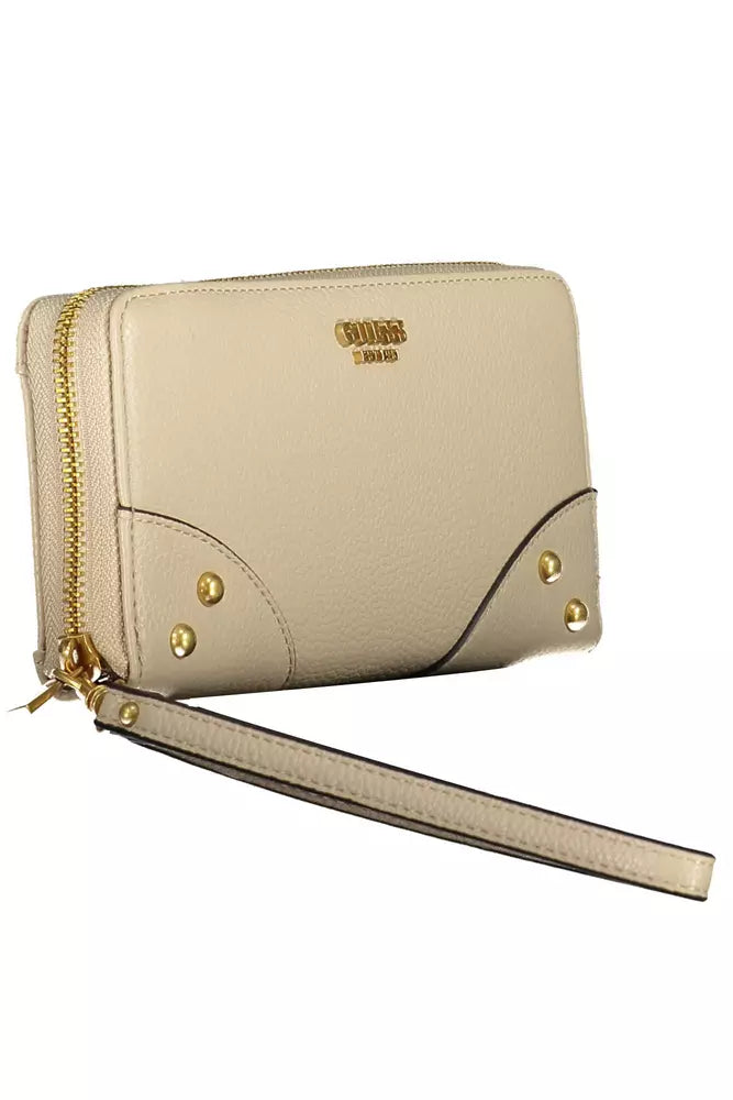 Guess Jeans Beige Polyethylene Women Wallet