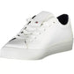 Tommy Hilfiger Chic White Lace-Up Sneakers with Logo Detail