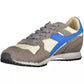 Diadora Gray Leather Women Sneaker