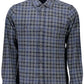 Gant Elegant Long-Sleeved Blue Cotton Shirt