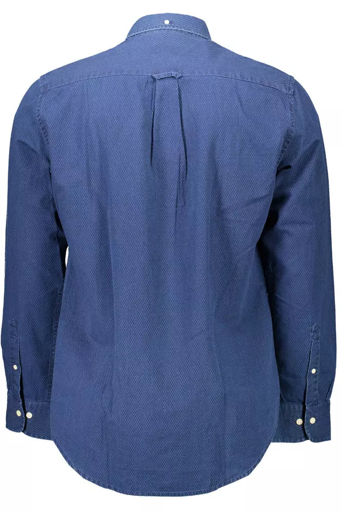 Gant Blue Cotton Men Shirt