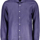 North Sails Elegant Blue Linen Long-Sleeve Shirt