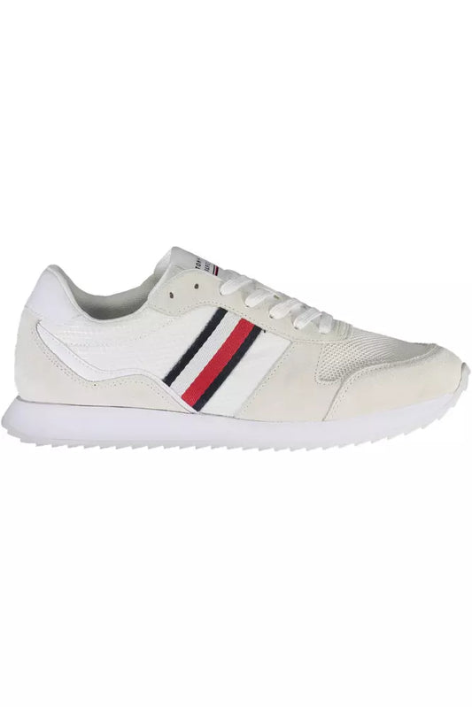 Tommy Hilfiger White Polyester Men Sneaker