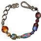 Dolce & Gabbana Multicolor Beaded Silver Chain Bracelet