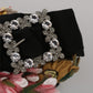 Dolce & Gabbana Elegant Crystal-Embellished Floral Headband