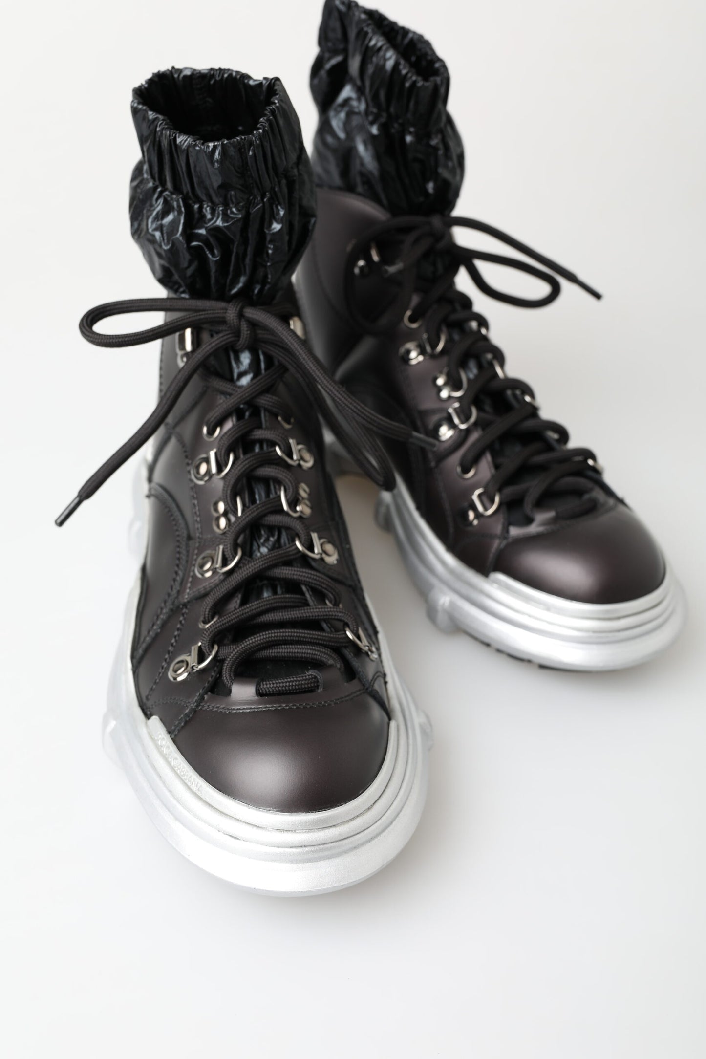 Dolce & Gabbana Black High Top Sneaker Bootie