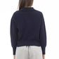 Alpha Studio Blue Wool Women Sweater