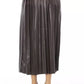 Alpha Studio Brown Polyethylene Women Skirt