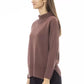 Alpha Studio Brown Merino Wool Women Sweater