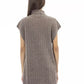 Alpha Studio Brown Wool Women Turtleneck Sweater