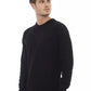 Alpha Studio Black Viscose Men Sweater