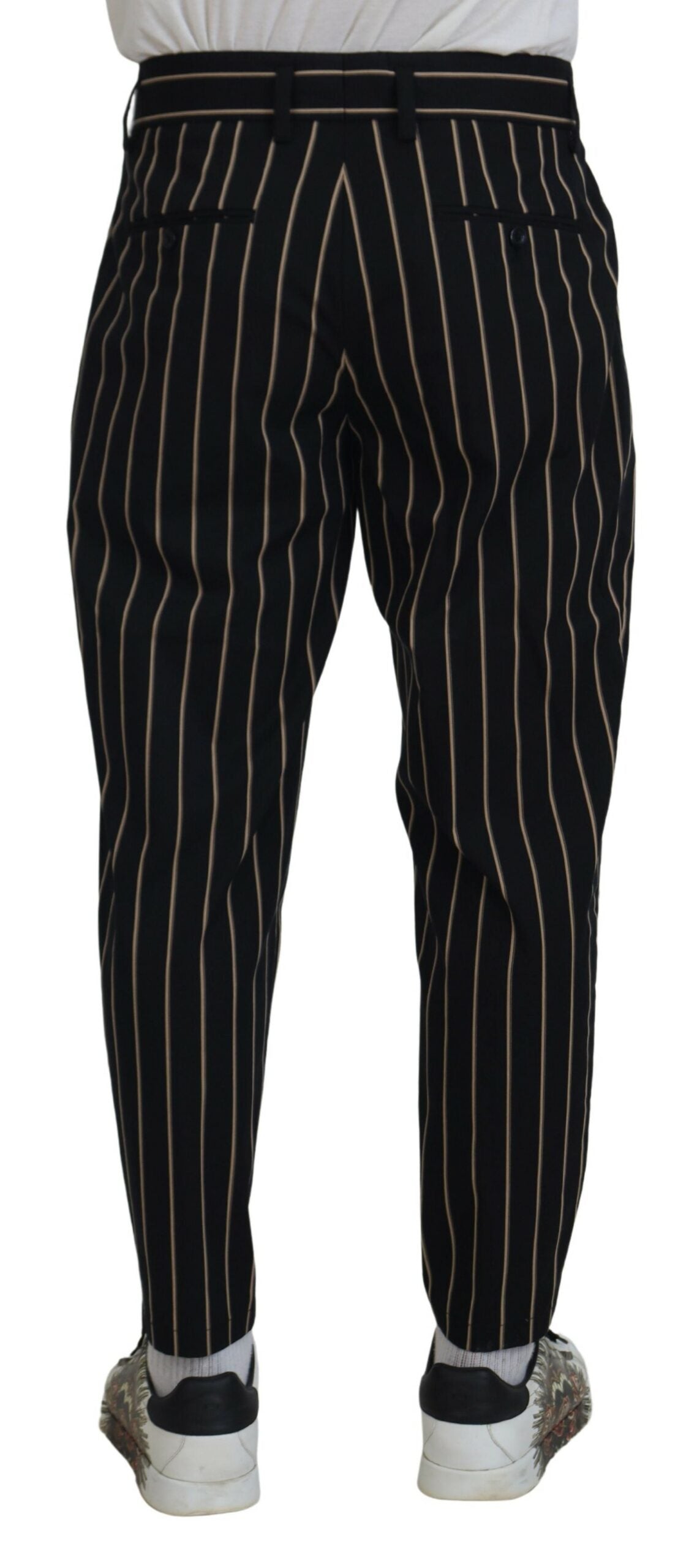 Dolce & Gabbana Elegant Striped Chino Tapered Pants