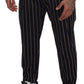 Dolce & Gabbana Elegant Striped Chino Tapered Pants