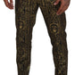 Dolce & Gabbana Elegant Jacquard Evening Pants