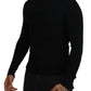 Dolce & Gabbana Elegant Black Wool Half Zip Turtleneck Sweater