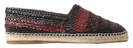 Dolce & Gabbana Elegant Woven Leather Espadrilles