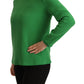 Armani Elegant Silk Long Sleeve Sweater in Lush Green