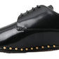 Dolce & Gabbana Elegant Studded Derby Formal Shoes