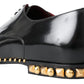 Dolce & Gabbana Elegant Studded Derby Formal Shoes