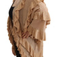 Aniye By Chic Beige Long Sleeve Open Front Cardigan