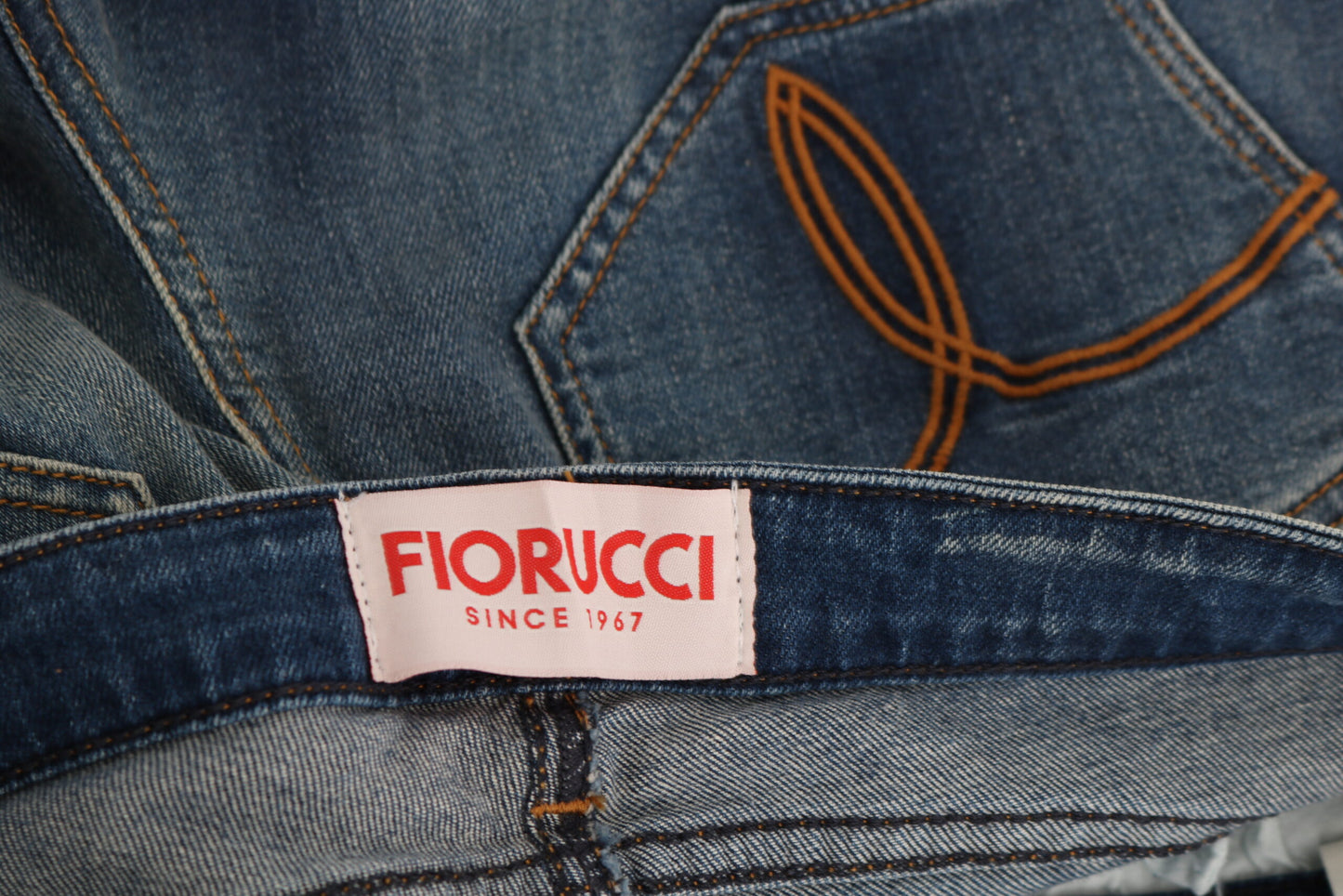 Fiorucci Svelte Mid Waist Slim Jeans in Vintage Blue