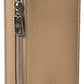 Dolce & Gabbana Elegant Beige Leather Cardholder Wallet