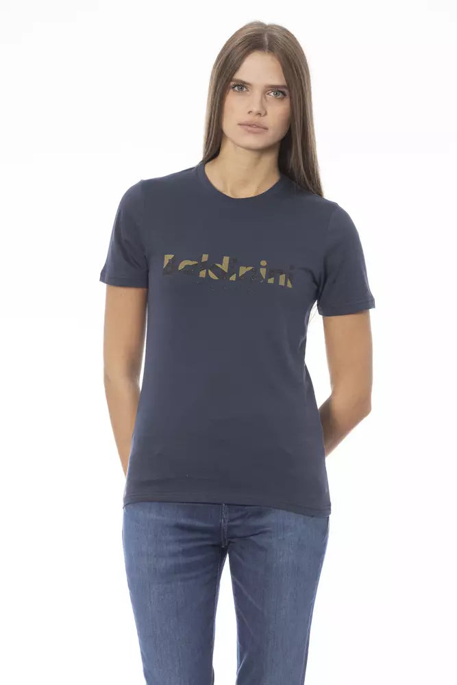 Baldinini Trend Blue Cotton Women T-Shirt