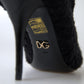 Dolce & Gabbana Elegant Virgin Wool Mid Calf Boots