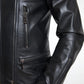 Dolce & Gabbana Sleek Black Leather Biker Jacket