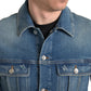 Dolce & Gabbana Elegant Blue Denim Stretch Jacket