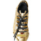 Dolce & Gabbana Gleaming Gold-Toned Luxury Sneakers