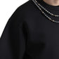 Dolce & Gabbana Embellished Neckline Casual T-Shirt