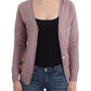 John Galliano Chic Pink V-Neck Wool Cardigan