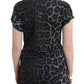 Cavalli Sultry Leopard V-Neck Modal Top