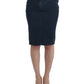 Cavalli Elegant Blue Pencil Skirt