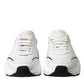 Dolce & Gabbana Chic Black & White Daymaster Leather Sneakers