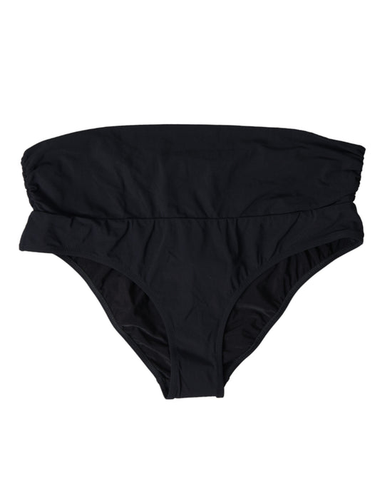 Dolce & Gabbana Elegant Black Bikini Bottom - Ultimate Beach Elegance