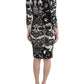 Cavalli Elegant Printed Jersey Sheath Dress