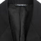 Dolce & Gabbana Elegant Black Silk Blend Sicilia Blazer