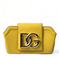 Dolce & Gabbana Exquisite Yellow Leather Eyewear Case