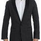 Dolce & Gabbana Elegant Black Polka Dotted Slim Fit Blazer