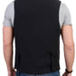 Costume National Elegant Black Wool Blend Casual Vest